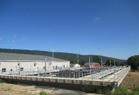 Finished construction at the new Romney Wastewater Treatment Plant