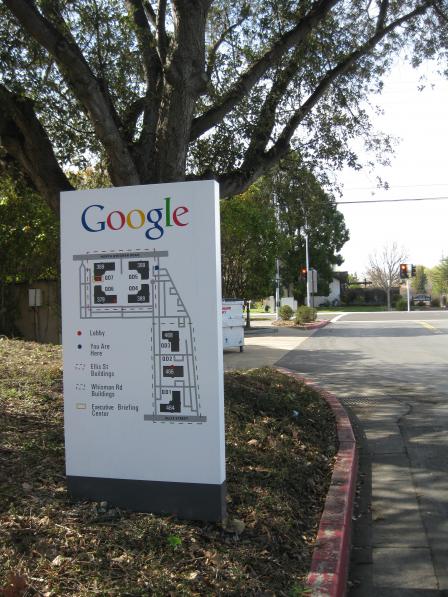 Map of Google Quad campus