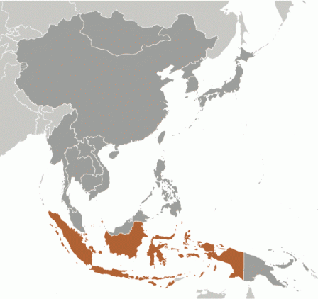 Indonesia map from CIA website