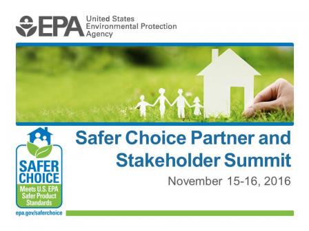 Safer Choice Partner and Stakeholder Summit intro slide