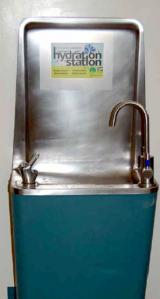 UCSF Hydration Station water fountain with goose neck faucet