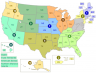 US map showing EPA regions