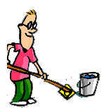 Image of a guy cleaning