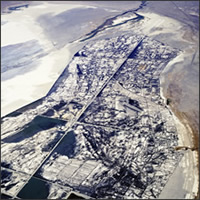 Aerial view of Owens Valley