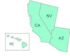 Map of EPA Region 9