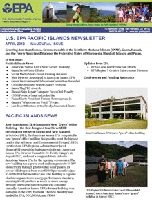 Image of the cover of the Pacific Islands Newsletter
