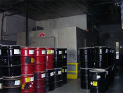 Storage Barrels at Veolia Environmental Services