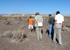 EPA staff observing a survey of Desert Tortoise