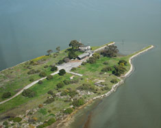 Aerial view of Cooley Landing