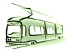 graphic of electric train