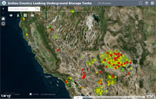 Screen Capture of Interactive Map