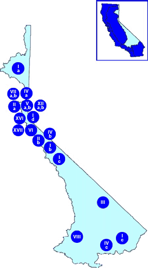 California State Water Resources Control Board Region 6 map