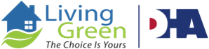 DHA Living Green Logo